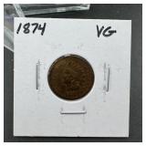 1874 Indian Head Cent