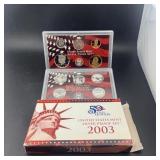 2003 U.s. Mint Silver Proof Set, 1.34 Oz Silver