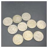 (10) Mixed Date Collectible Eisenhower Dollars