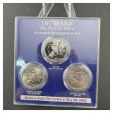 2002 Louisiana Statehood Quarter Coin Set
