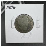 1896 Barber Silver Quarter