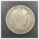 1905 Liberty Head Silver Half - low mintage