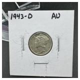 1943-D Mercury Silver Dime ï¿½ High Grade
