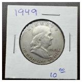 1949 Franklin Silver Half Dollar