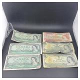 $7 in older Canadian Currency