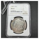 1880-S Morgan Silver Dollar NGC MS65