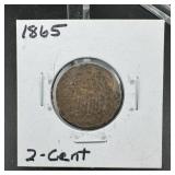 1865 Two Cent Piece
