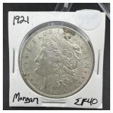 1921 Morgan Silver Dollar EF40