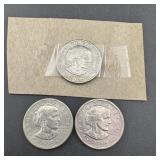 Three SBA $1 coins - one listed as 'Frank Gasparr
