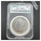1904-O Morgan Silver Dollar ï¿½ NCC MS67 ï¿½ New Orlea