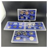 (4) 2004 5-quarter Proof Set Coins