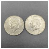 1967 & 1968-D Kennedy Silver Half Dollars (40%)