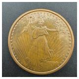 1 oz Copper Round 1933 Saint-Gaudens Gold Dollar D