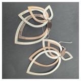 Sterling Silver Milor Italy Earrings; Marked 925;