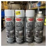 (4) Stainless Steel Polish Cleaner Cans; Four (4)