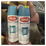 Quantity (2) Krylon Chalky Finish Spray Paint; 12