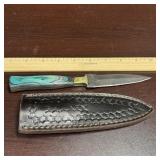 MHS Cutlery Damascus Steel Dagger  with Sheath, fu