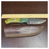 MHS Cutlery Harden Steel Knife with Sheath, full t