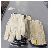 (6 Pair) Leather Work Gloves (large); Six Pairs Le