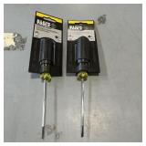 (2) Klein Tools Terminal Block Screwdrivers