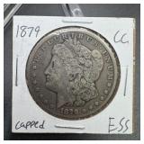 1879-cc Morgan Silver Dollar; Carson City Mint
