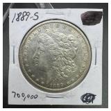 1889-s Morgan Silver Dollar; San Francisco Mint