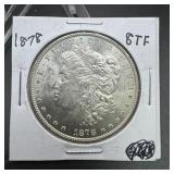 1878 Morgan Silver Dollar ï¿½ 8 Tail Feathers; Early
