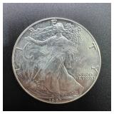 1987 American Silver Eagle; .999 Fine Silver; One