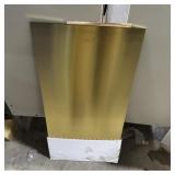 Quantity (1) Brass Door Kick Plate; 12 In X 24 In