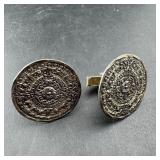 Sterling Silver Cuff Links; Marked Sterling; 9.8 G