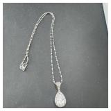 Cz Teardrop Necklace