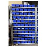 54 Bin Organizing Rivet Racking; Approx. 52 X 26 I