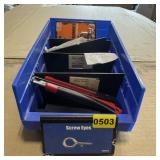 Bin Of Assorted Hardware Items; Bin With Assorted