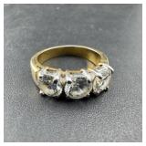 Cz Band Ring; Size 8