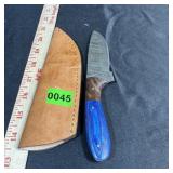 Lmk Custom Damascus Knife And Sheath