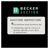 Inspection Dates: Wednesday, April 1st: 3-6 P.m. &