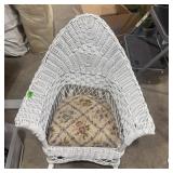 White Wicker Rocking Chair