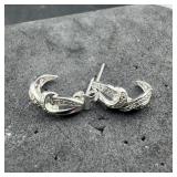 Sterling Silver Hoop Earrings 925 3 Grams