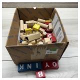 Wooden Alphabet / Learning Block Lot