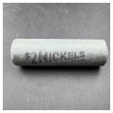 Vintage $2 Nickel Roll Lot W/ Better Ends