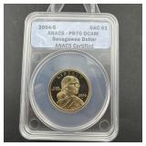 2004 Sacagawea Dollar Anacs Pr70 Dcam