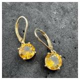 Og Sterling Silver Citrine Earring Og 925 India 2.