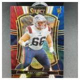 Will Campbell 2025 Select Tri-color Rookie Footbal
