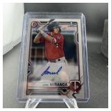 Jose Miranda 1st Bowman Autograph Baseball Card