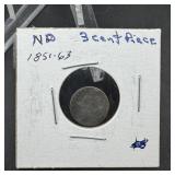 No Date Three Cent Silver Piece (trime)