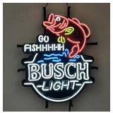Busch Light Go Fish Neon Sign
