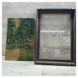 Framed Artwork & Empty Frame Lot