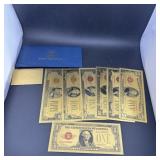 Gold Foil Collectible Currency Set