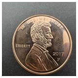 1 Oz. .999 Copper Round