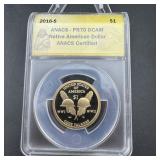 2016-s Native American Dollar Anacs Pr70 Dcam